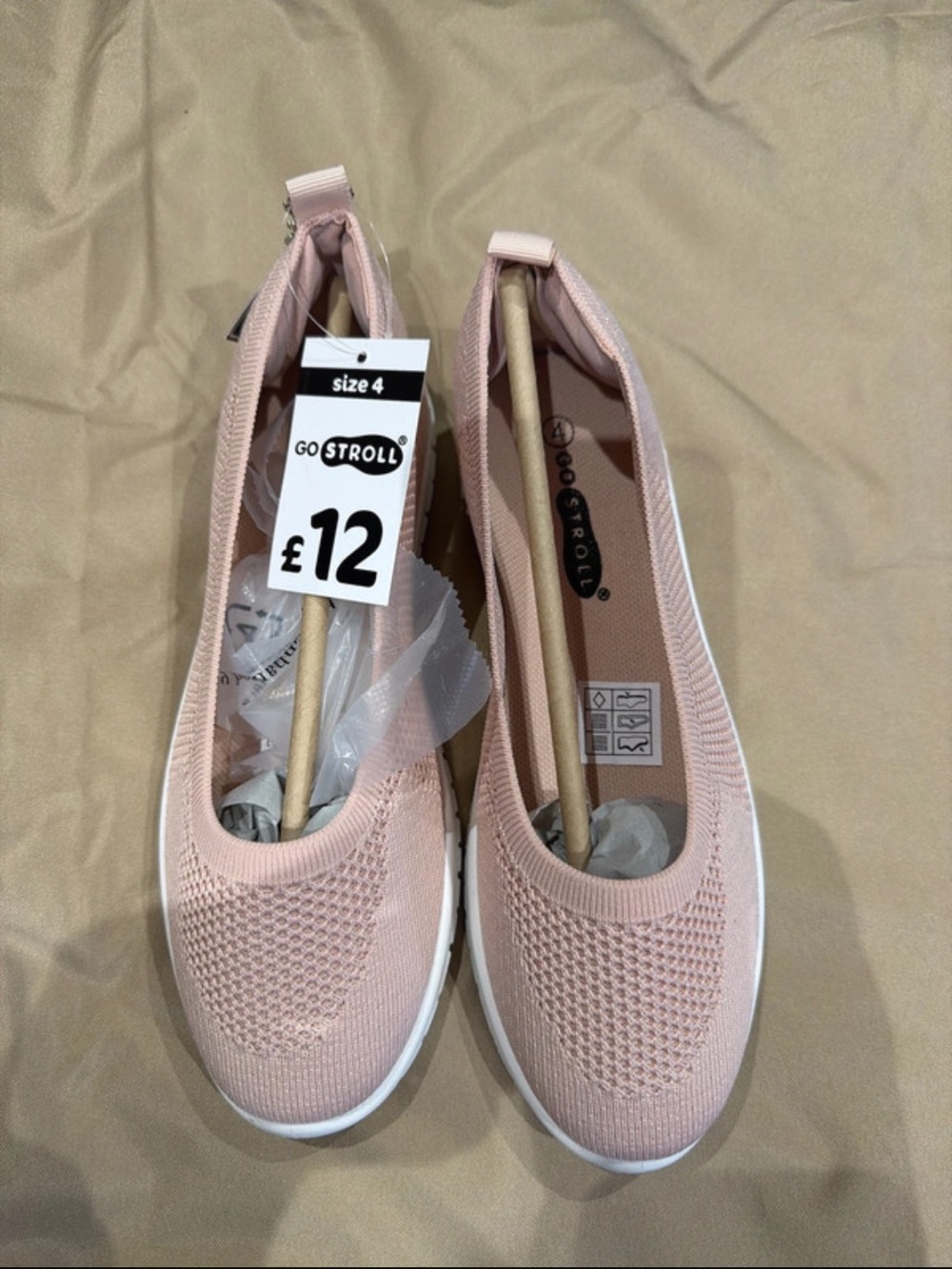 Women’s Pink Knit Slip-On Flats